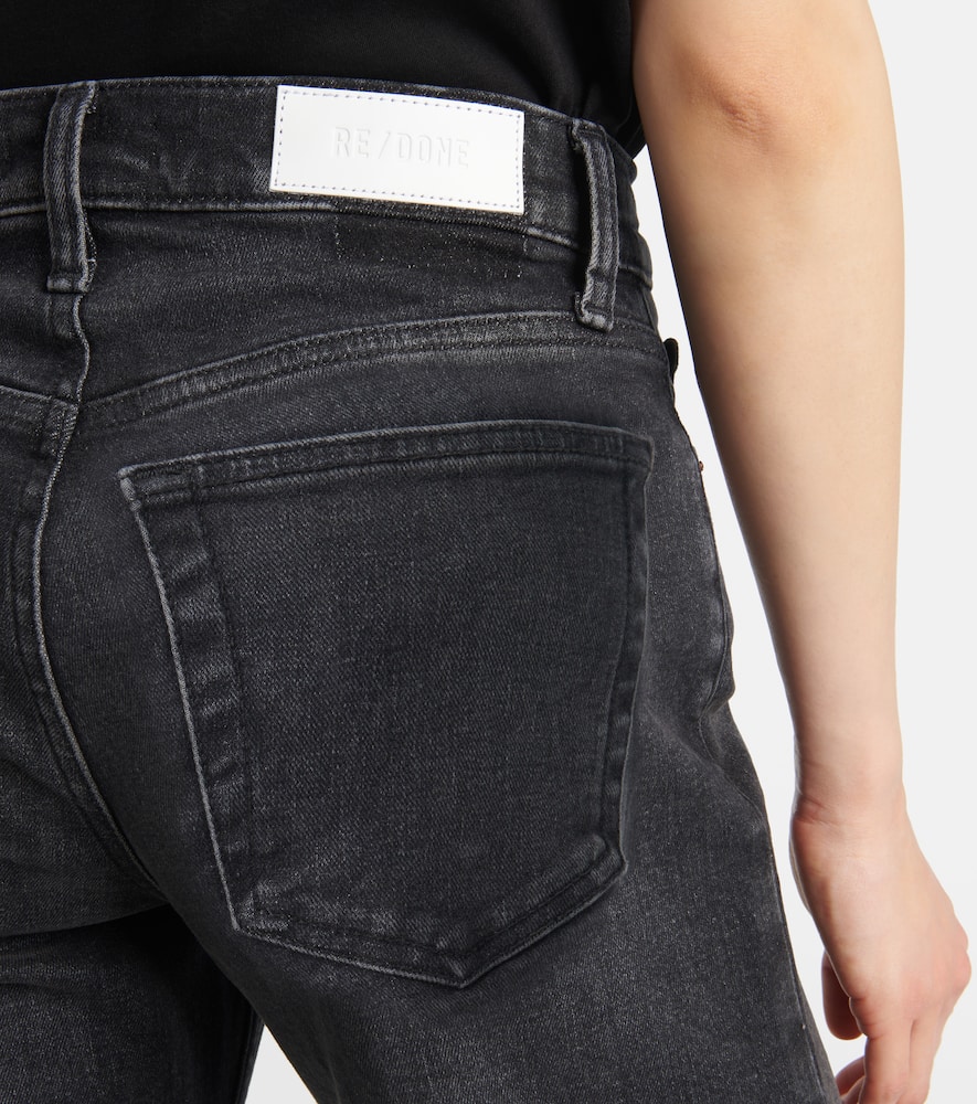 Mid-rise wide-leg jeans