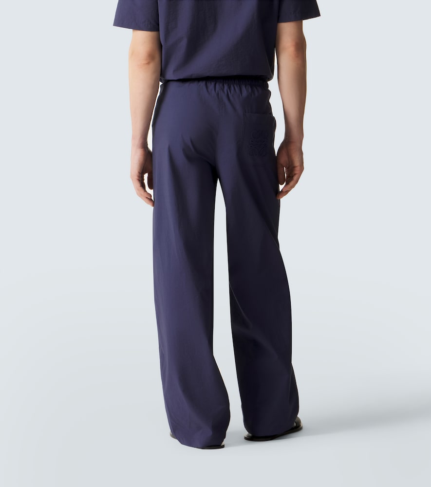 Paula's Ibiza cotton-blend wide-leg pants
