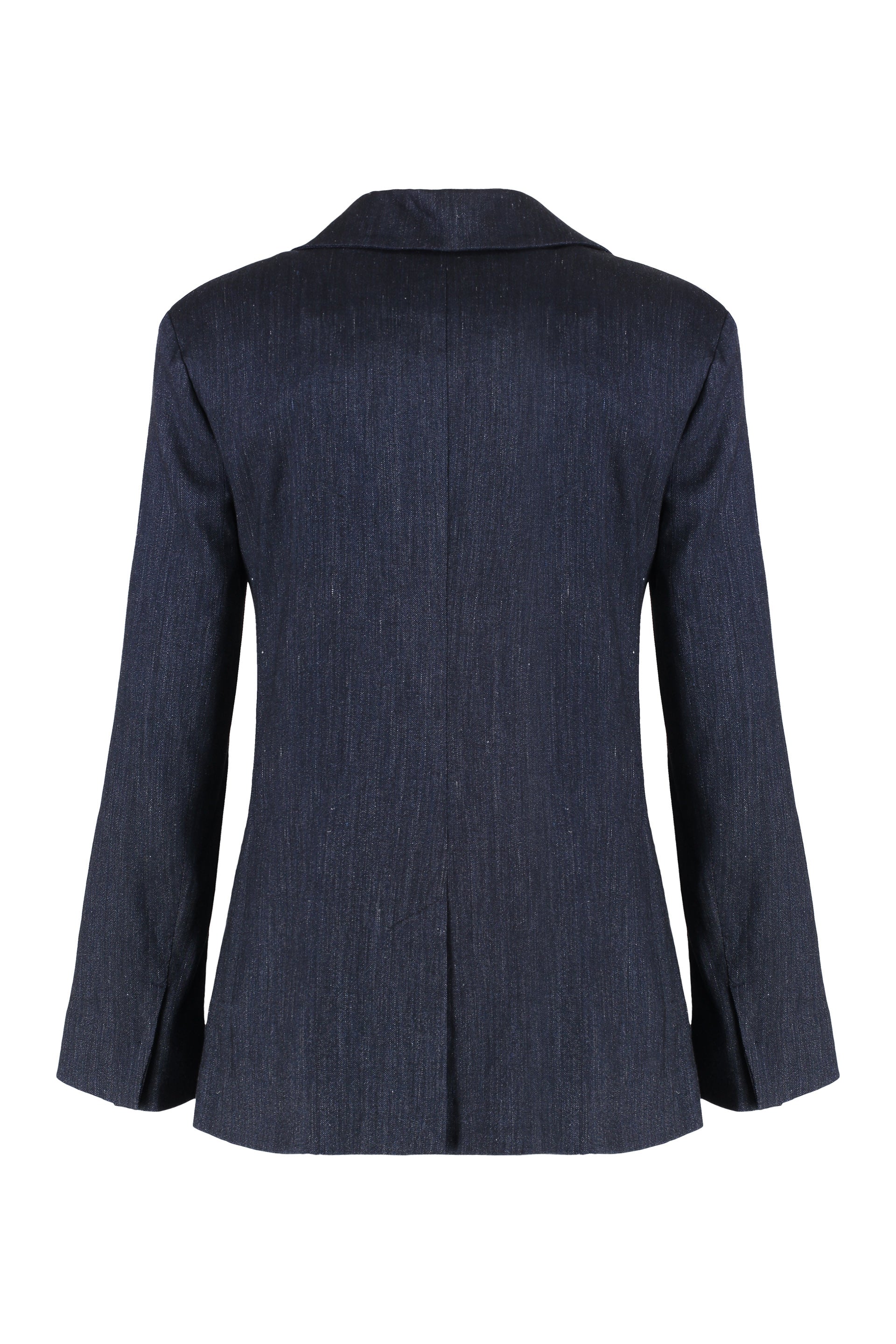 Derna Linen Blazer with Lapel Collar