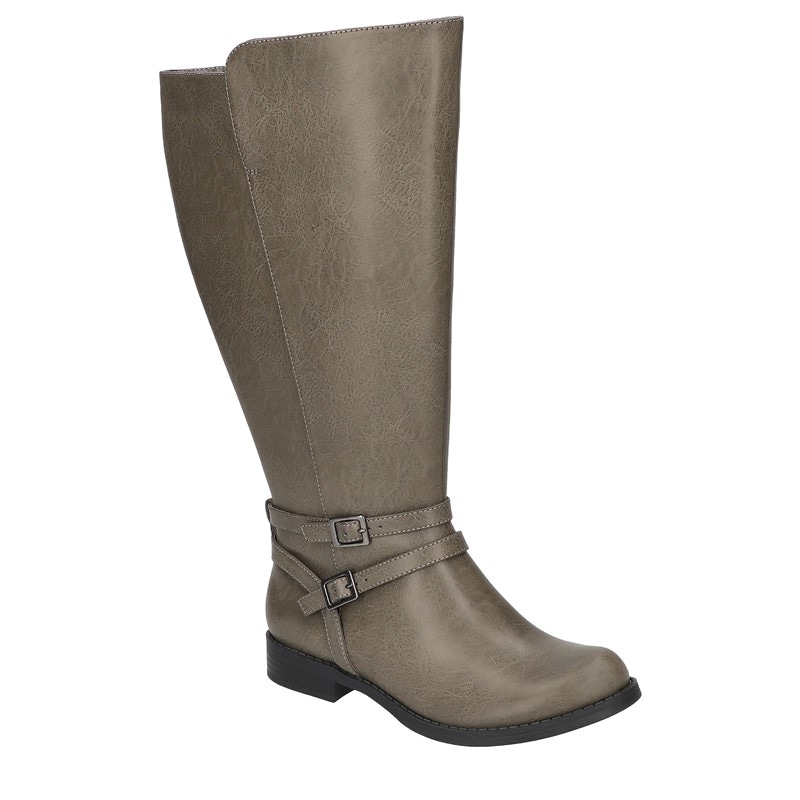 Women's Bay Plus Plus Wide Calf Knee High Boots (Grey Synthetic)