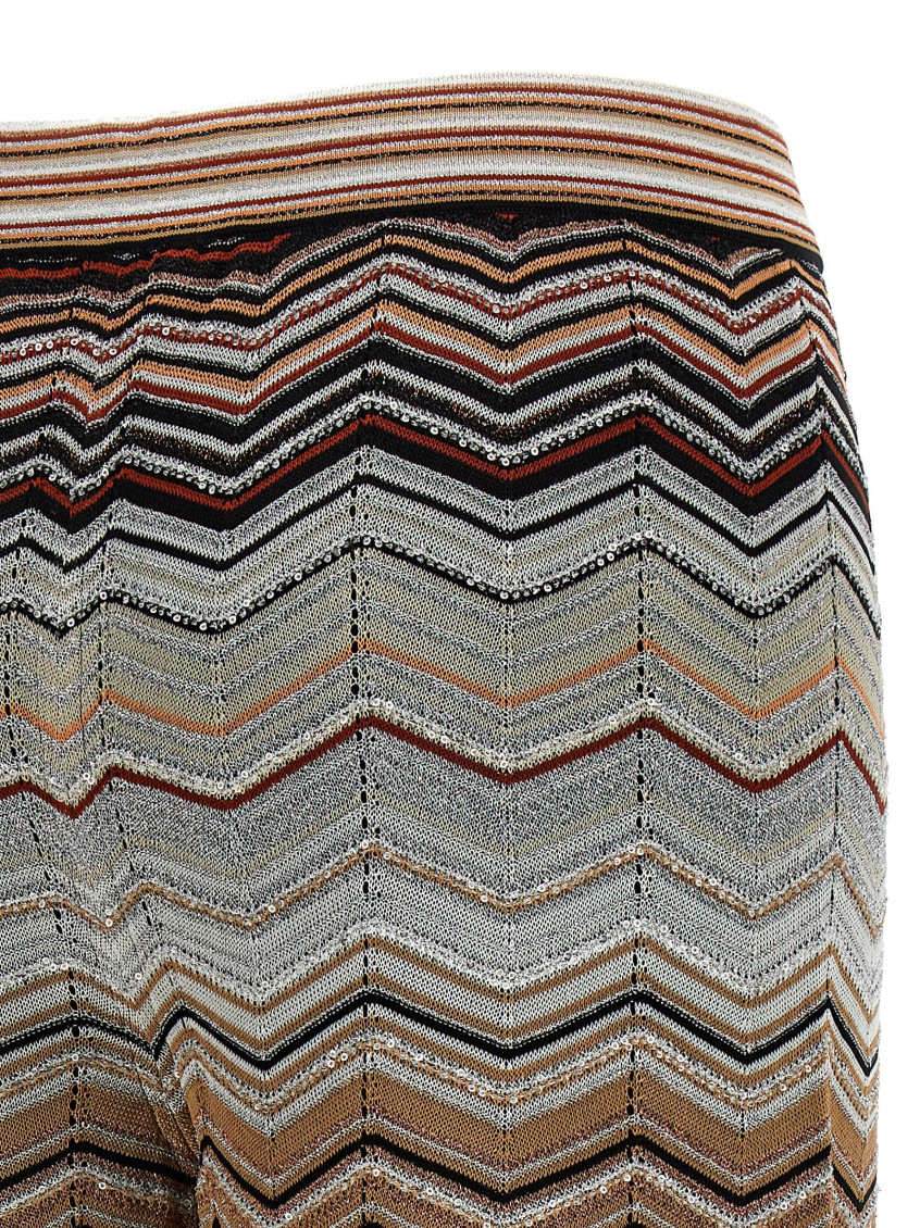 Missoni - chevron pattern wide leg tailored trouser