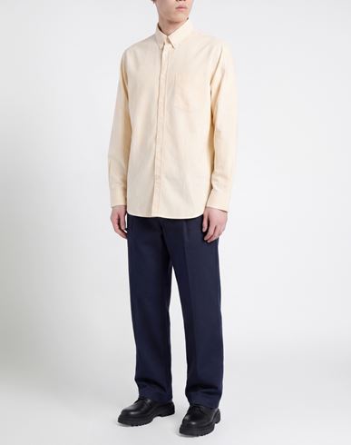 Man Shirt Pastel yellow Size S Organic cotton
