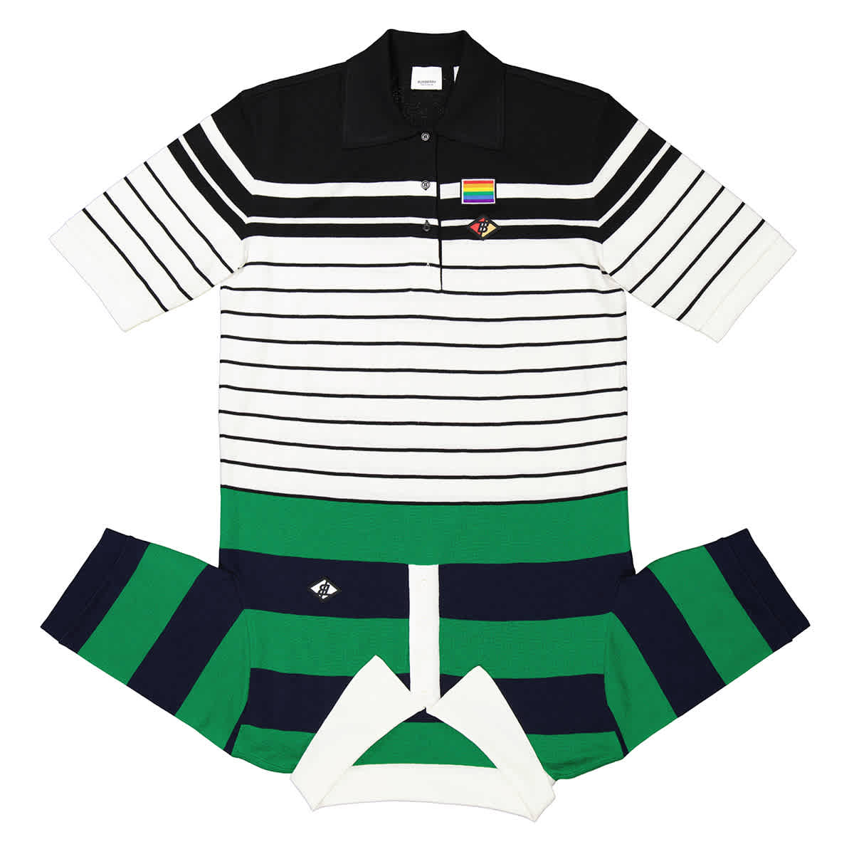 Ladies Logo Graphic Reconstructed Polo Shirt Dress