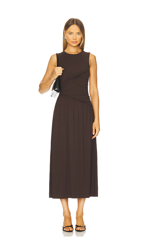 PAIGE Bonita Dress in Brown. XXS. Also in L, M, S