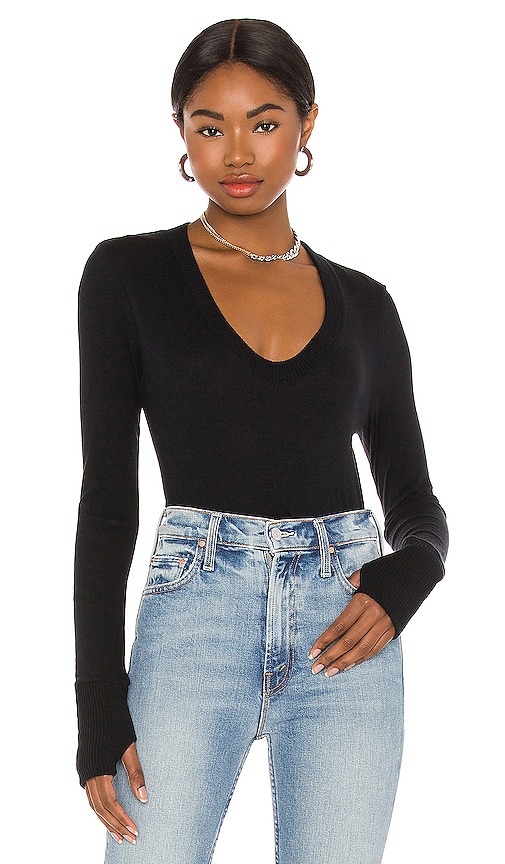 Enza Costa STRICK in Black. Größe XS. Also in L, M