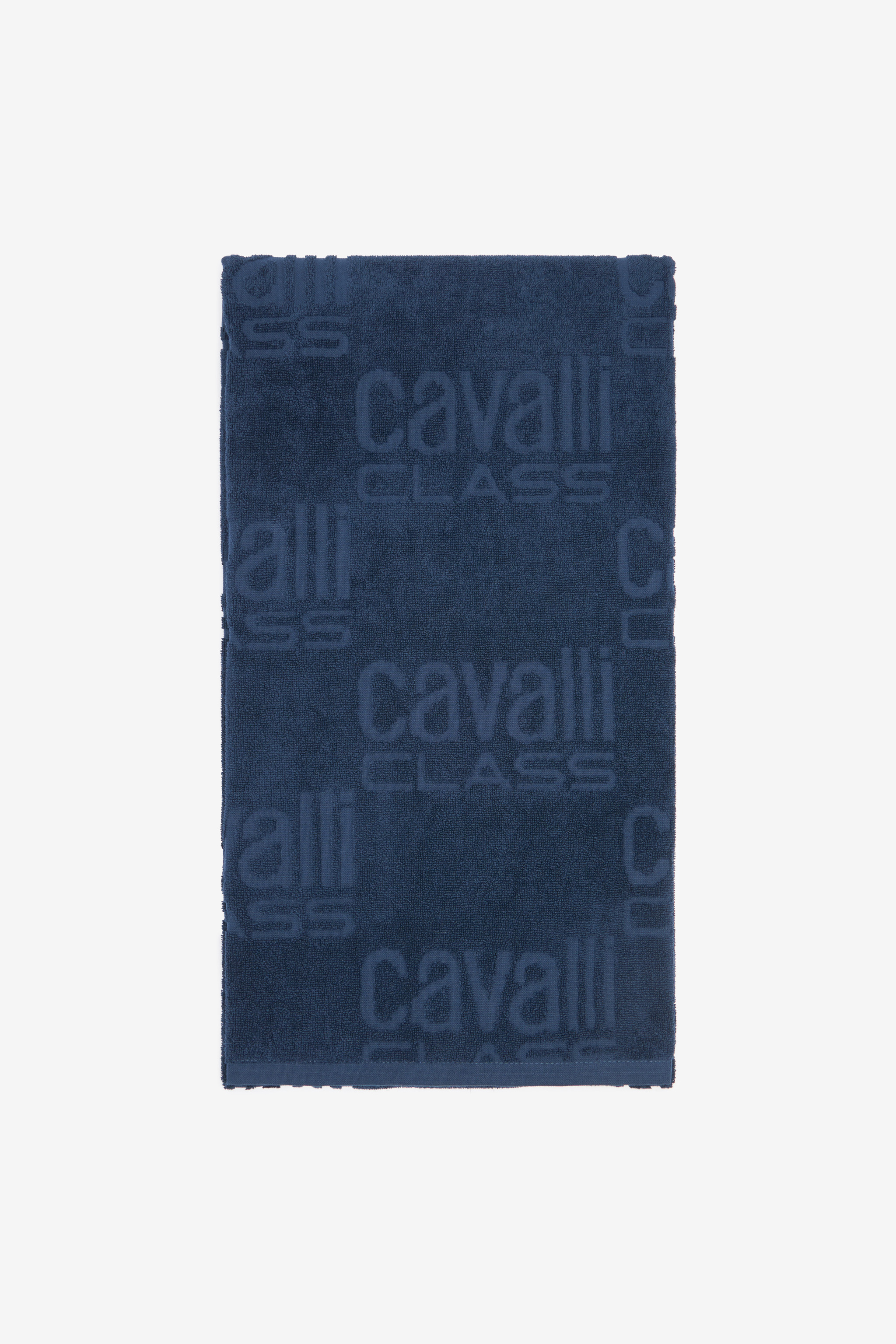 Beach Towel With All-over Cavalli Class Logo