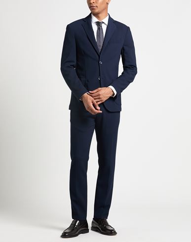Man Suit Midnight blue Size 36 Polyester, Viscose, Elastane