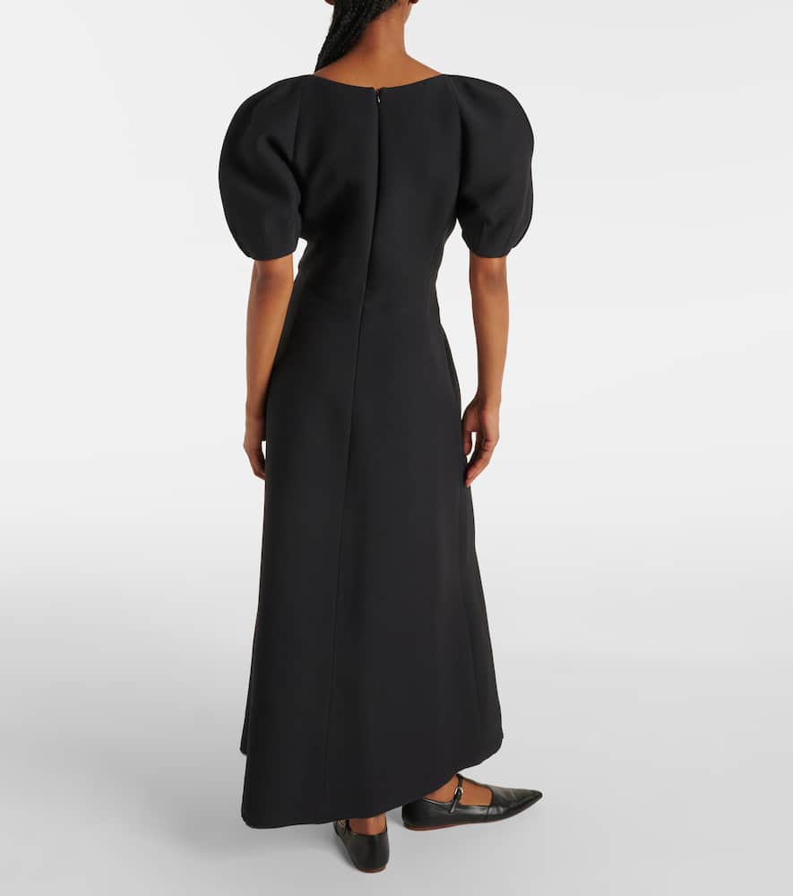 Niahm wool and silk maxi dress