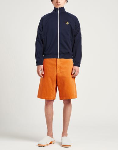 Man Sweatshirt Navy Size XL Polyester, Cotton