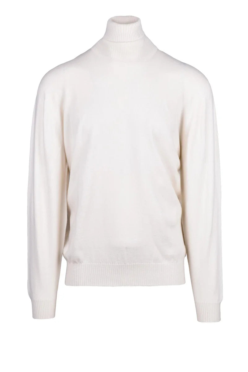 Turtleneck Sweater - White