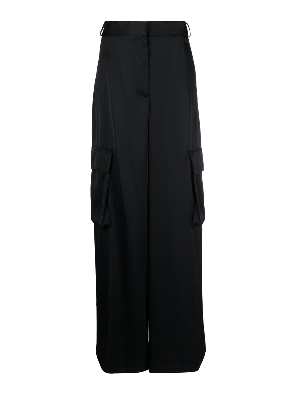 Wide-leg cargo trousers