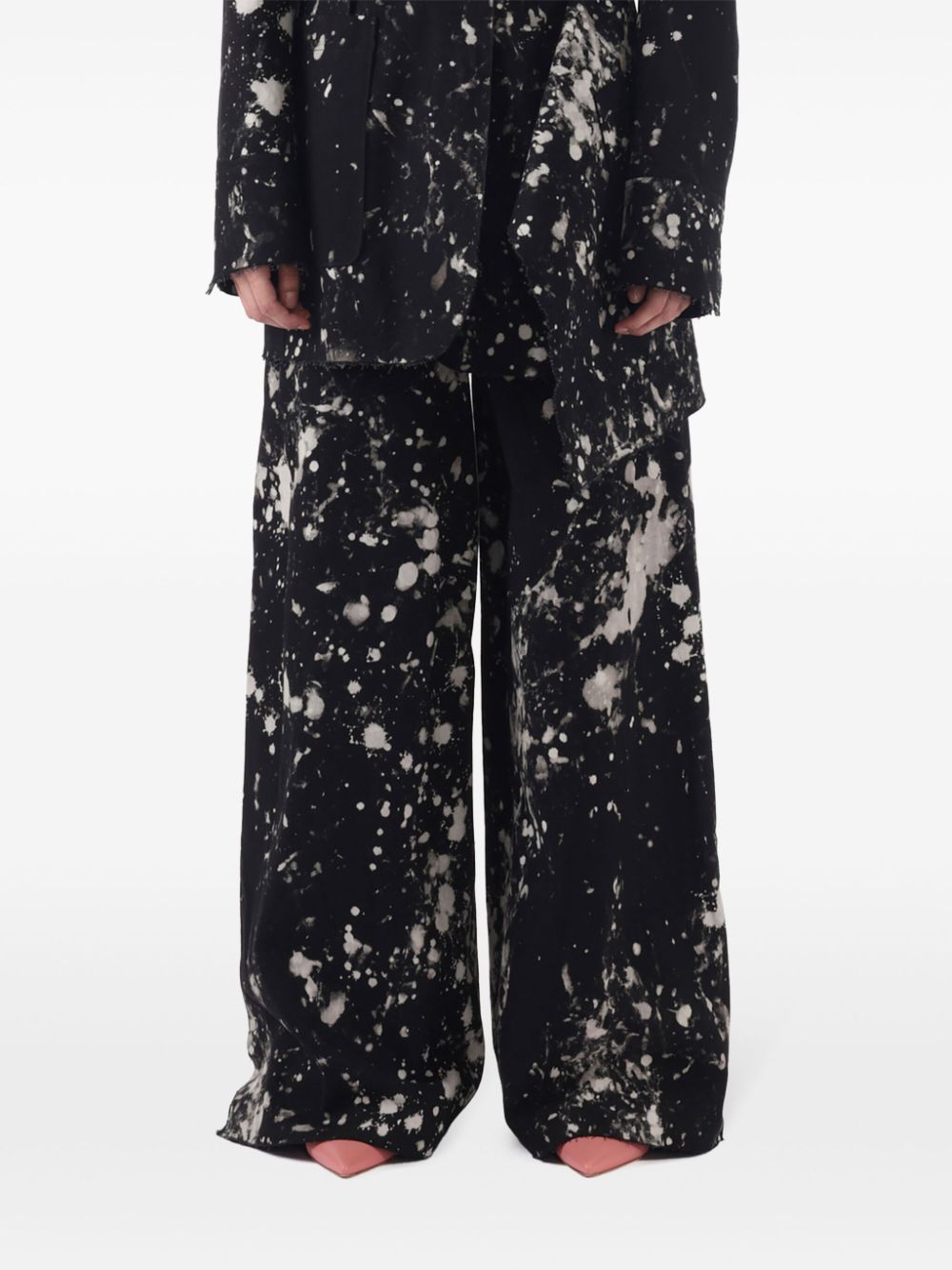High-rise trousers - Black