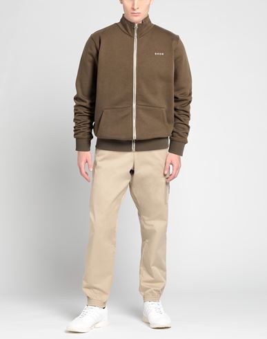 Man Sweatshirt Khaki Size L Cotton