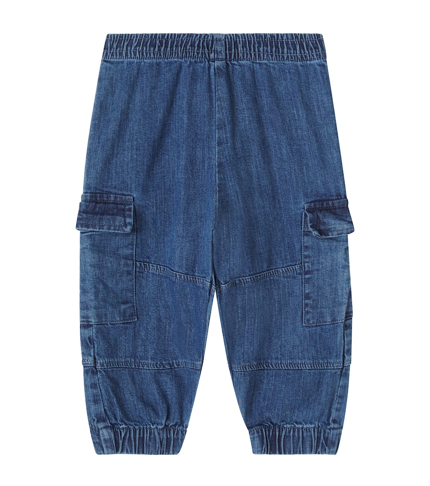 Baby chambray cargo pants