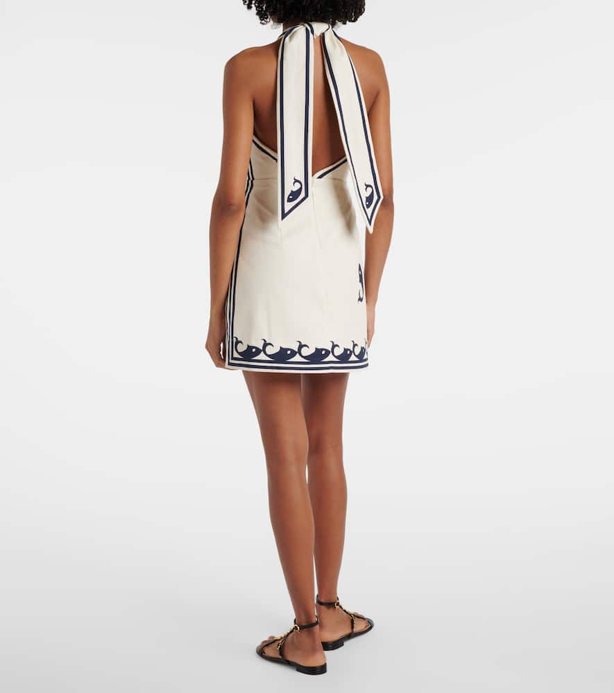 Alémais Marine printed cotton minidress