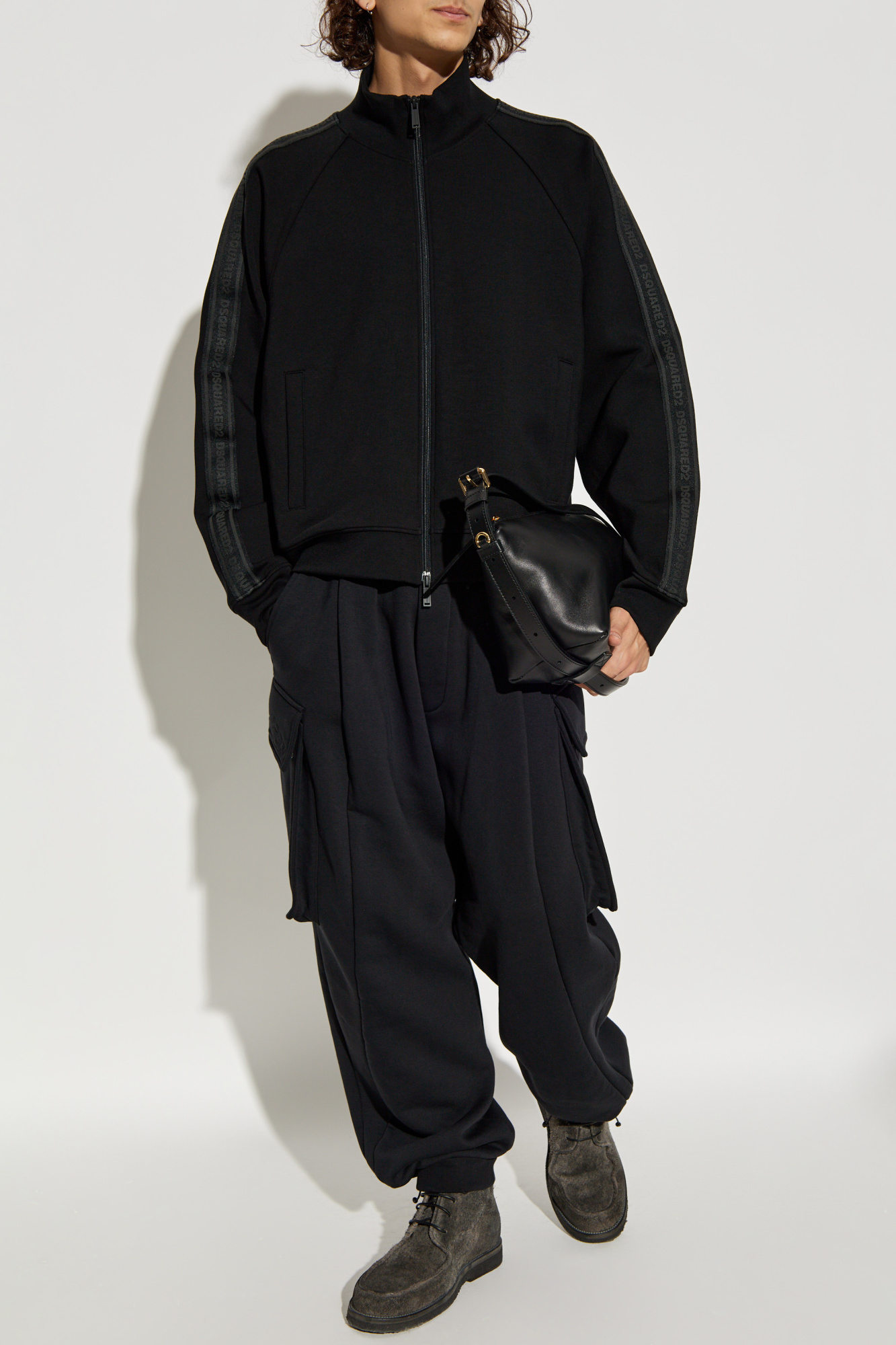 Sweatshirt With Logo, Men's, Black