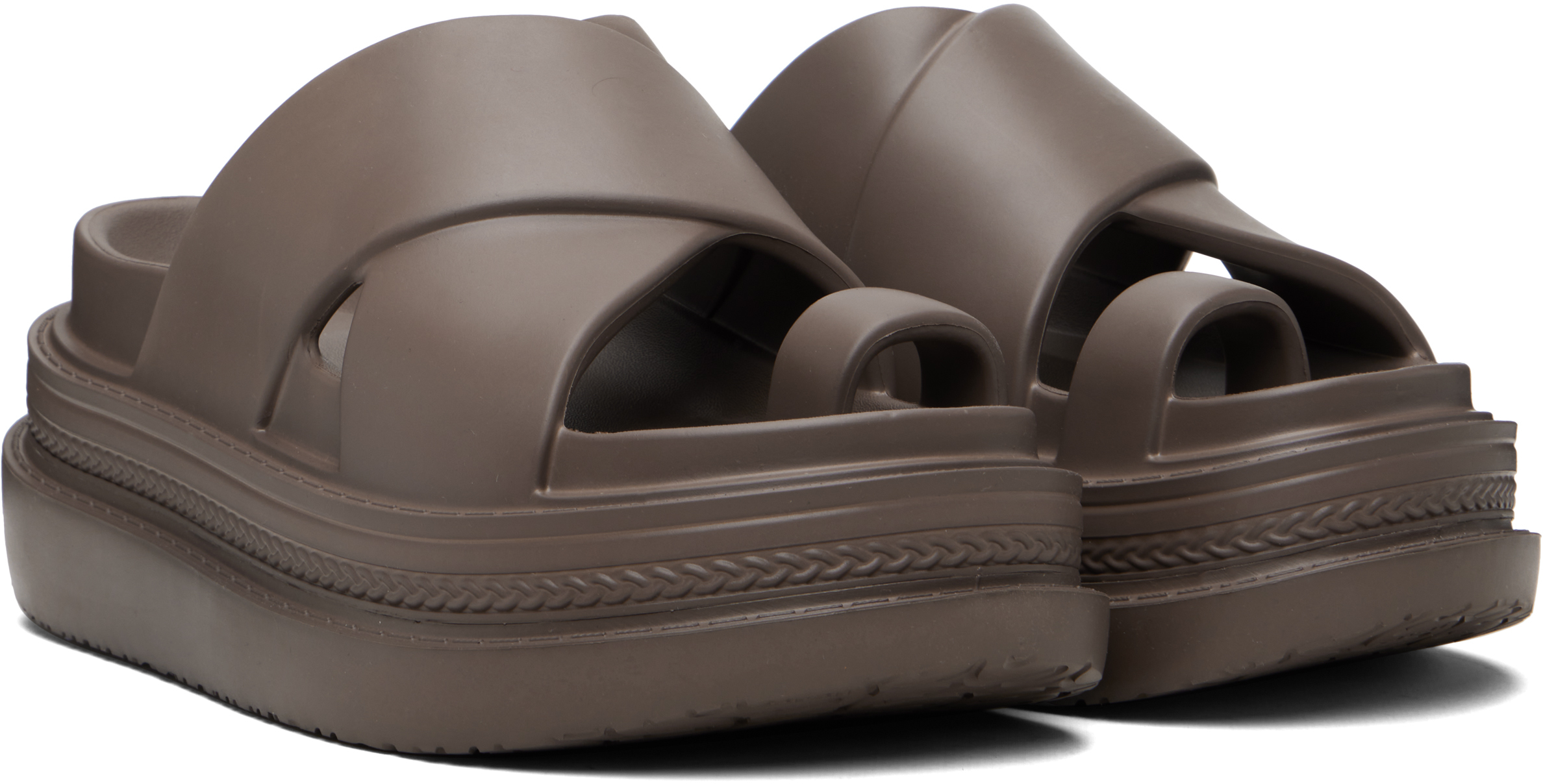 Brown Foam Multiple Sole Sandals