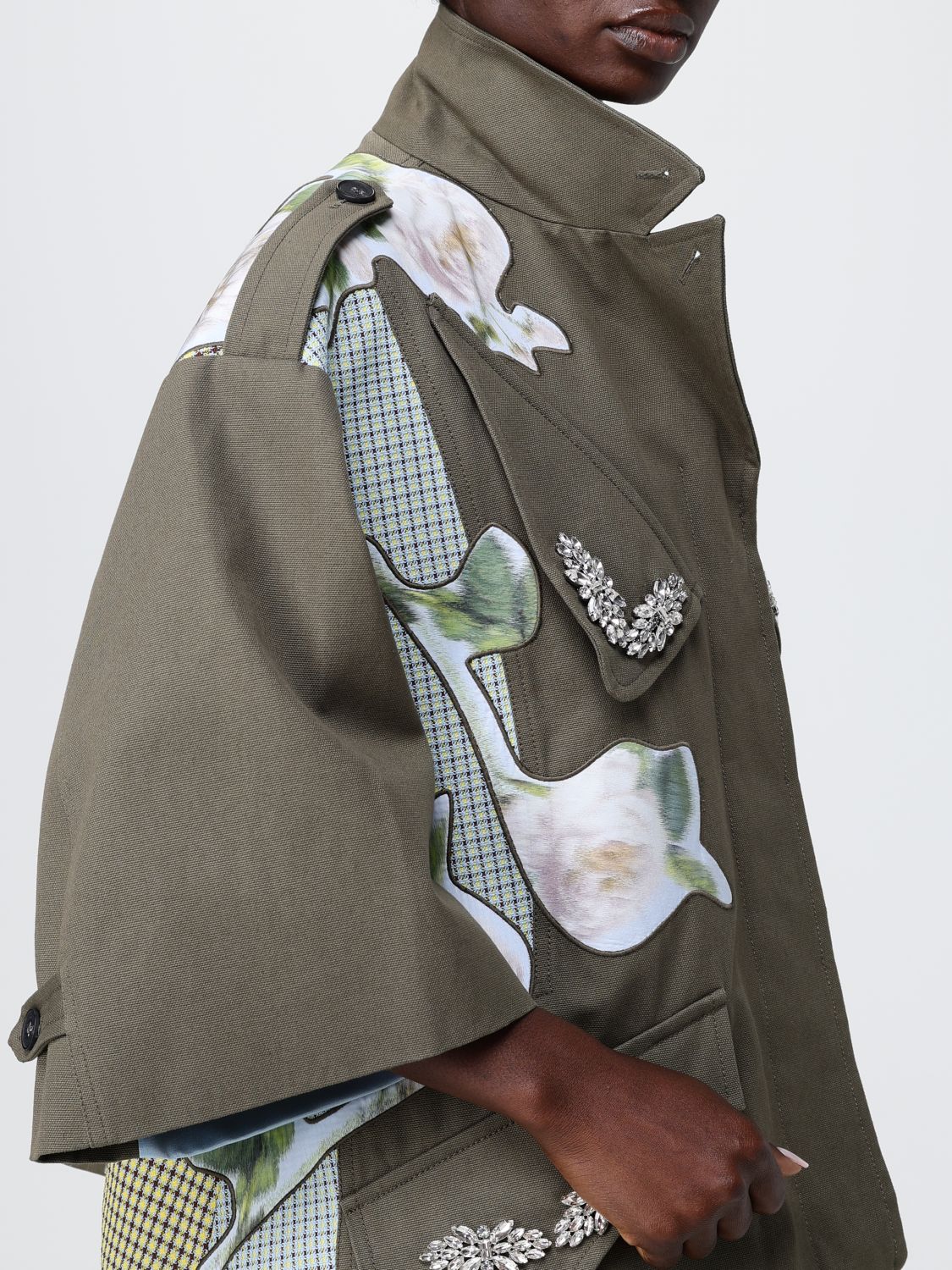 Jacket Woman color Military