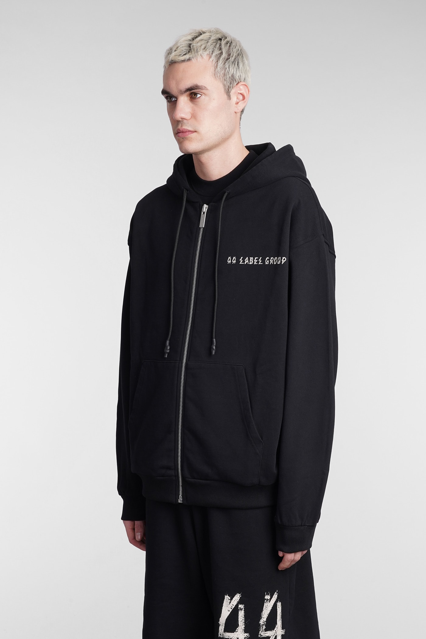 Sweatshirt In Black Cotton