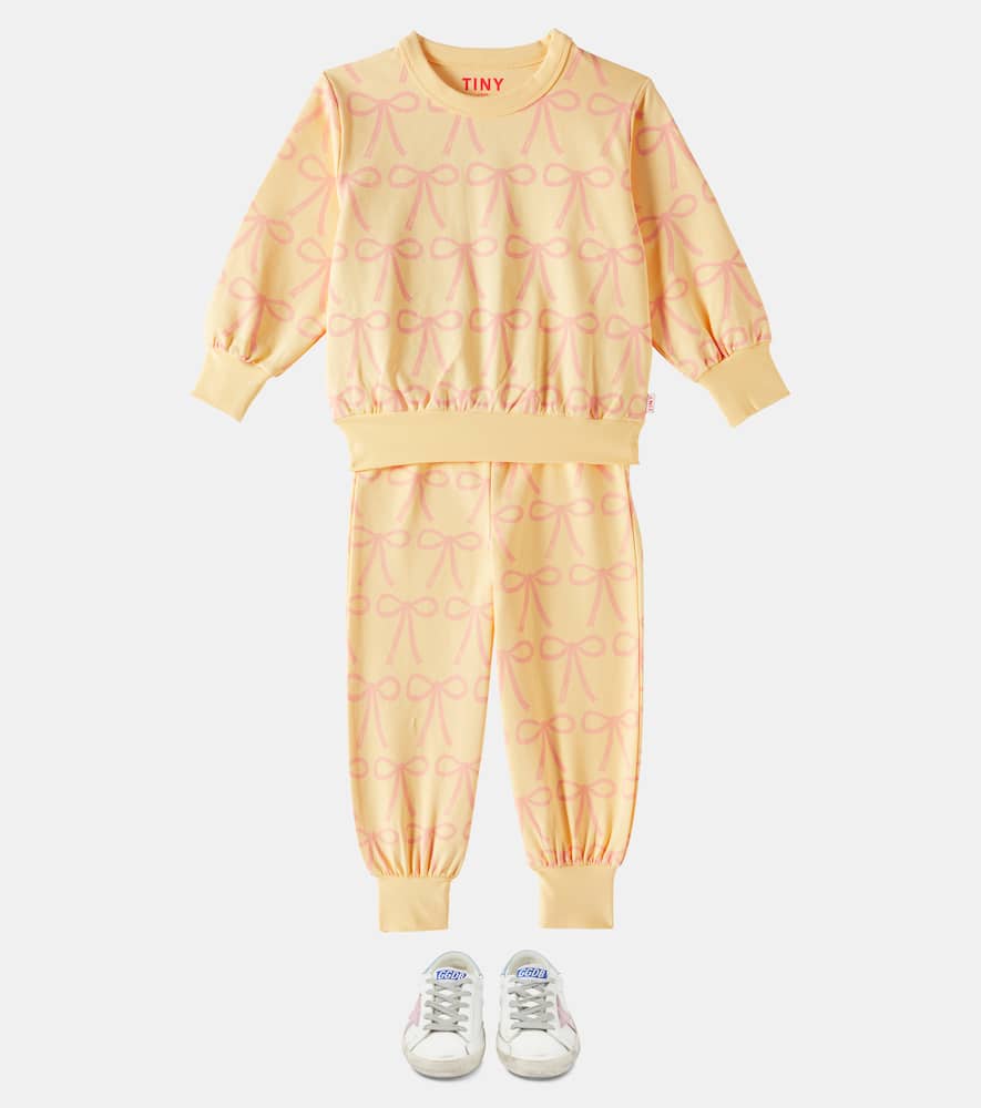 Tinycottons Bows cotton-blend jersey sweatshirt