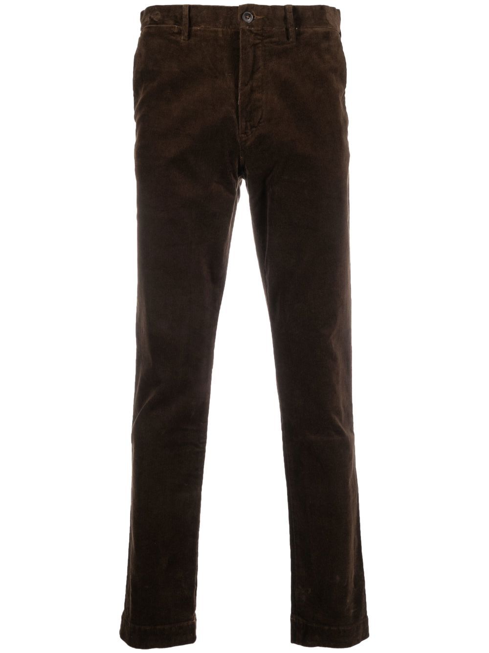 Straight-leg corduroy trousers - Brown