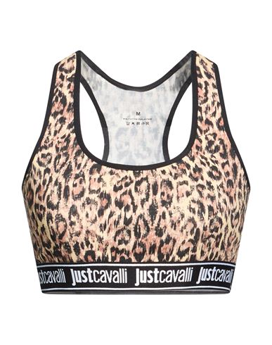Woman Top Brown Size M Cotton, Elastane