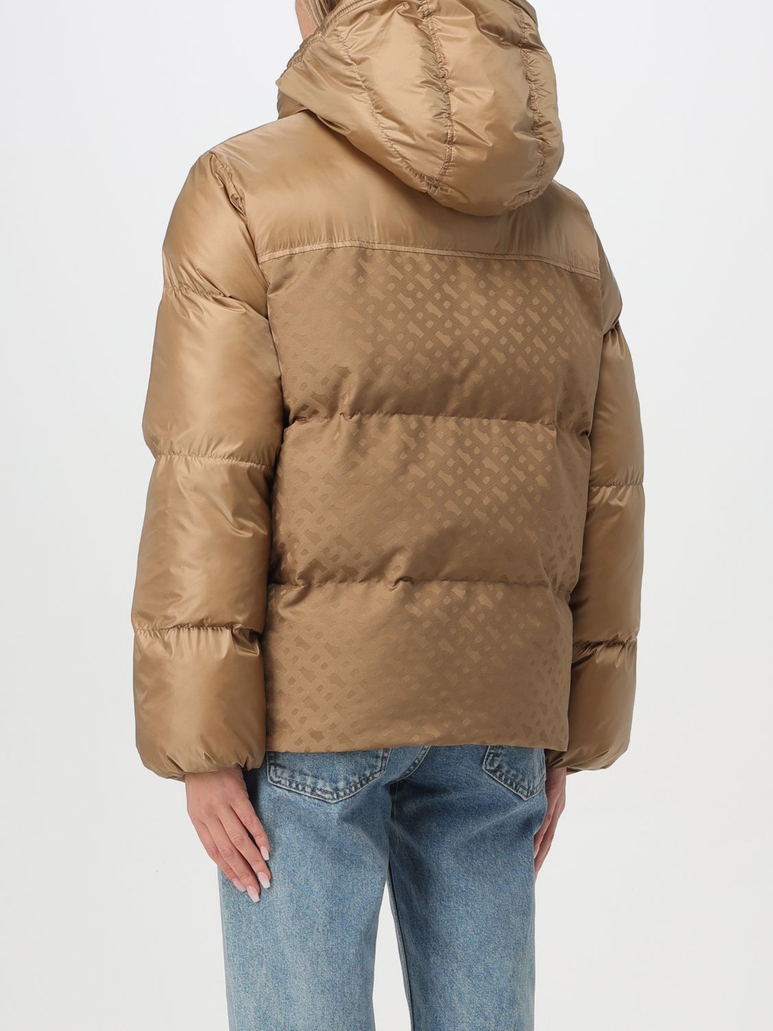 Monogram puffer jacket - Black