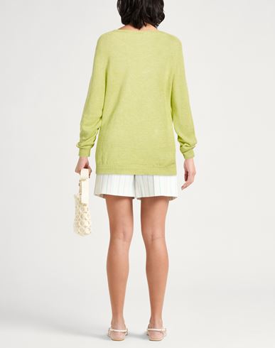 Woman Sweater Light green Size 8 Linen, Cotton