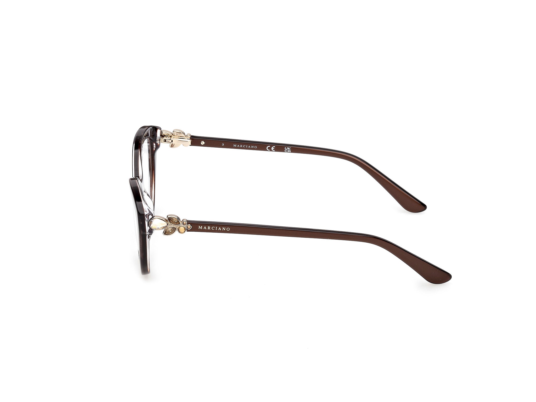 Guess by Marciano Mujer Guess by Marciano GM50049 050 Monturas ópticas Acetato Marrón Cat Eye Norma