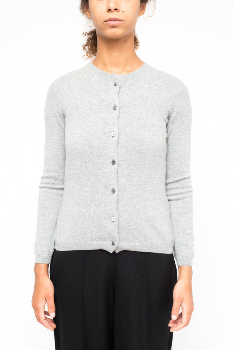 Grey Cashmere Cardigan