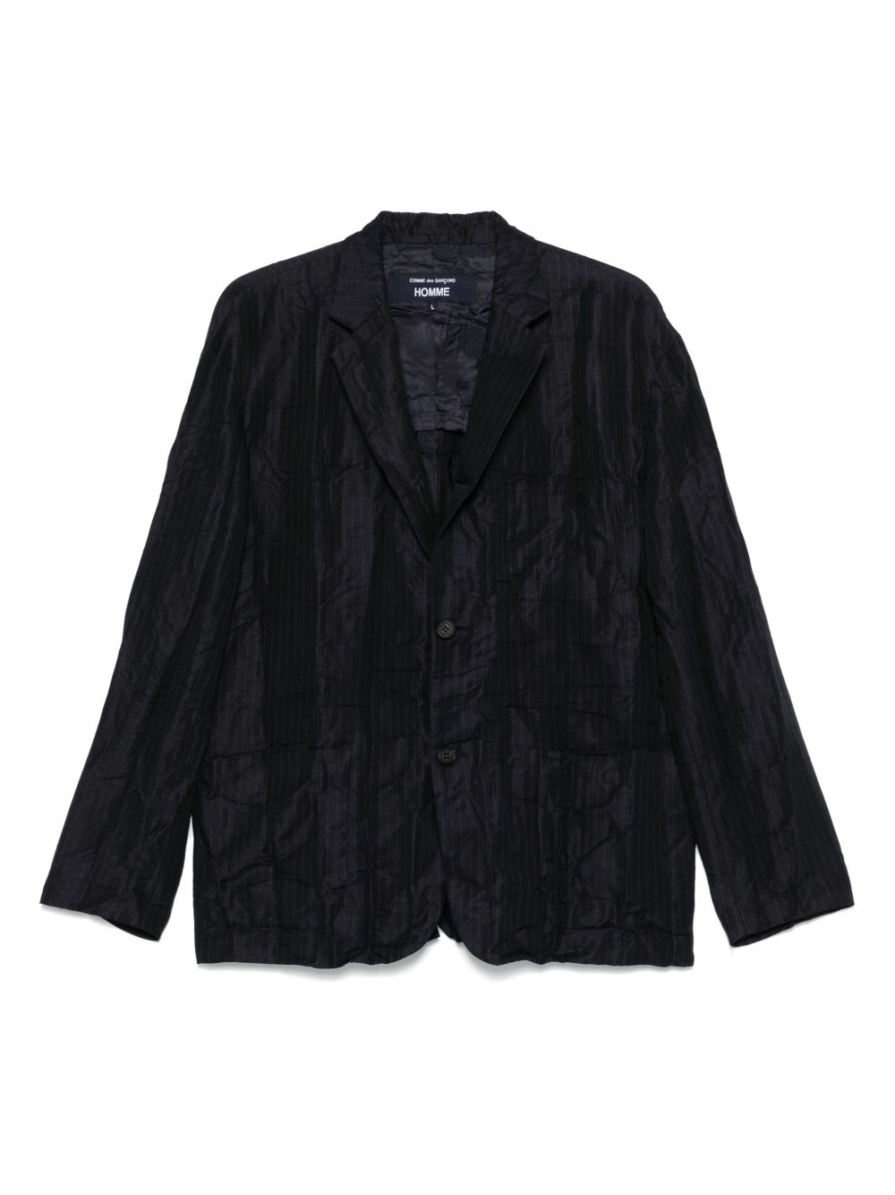 Comme des Garçons Homme pinstriped blazer - Blue