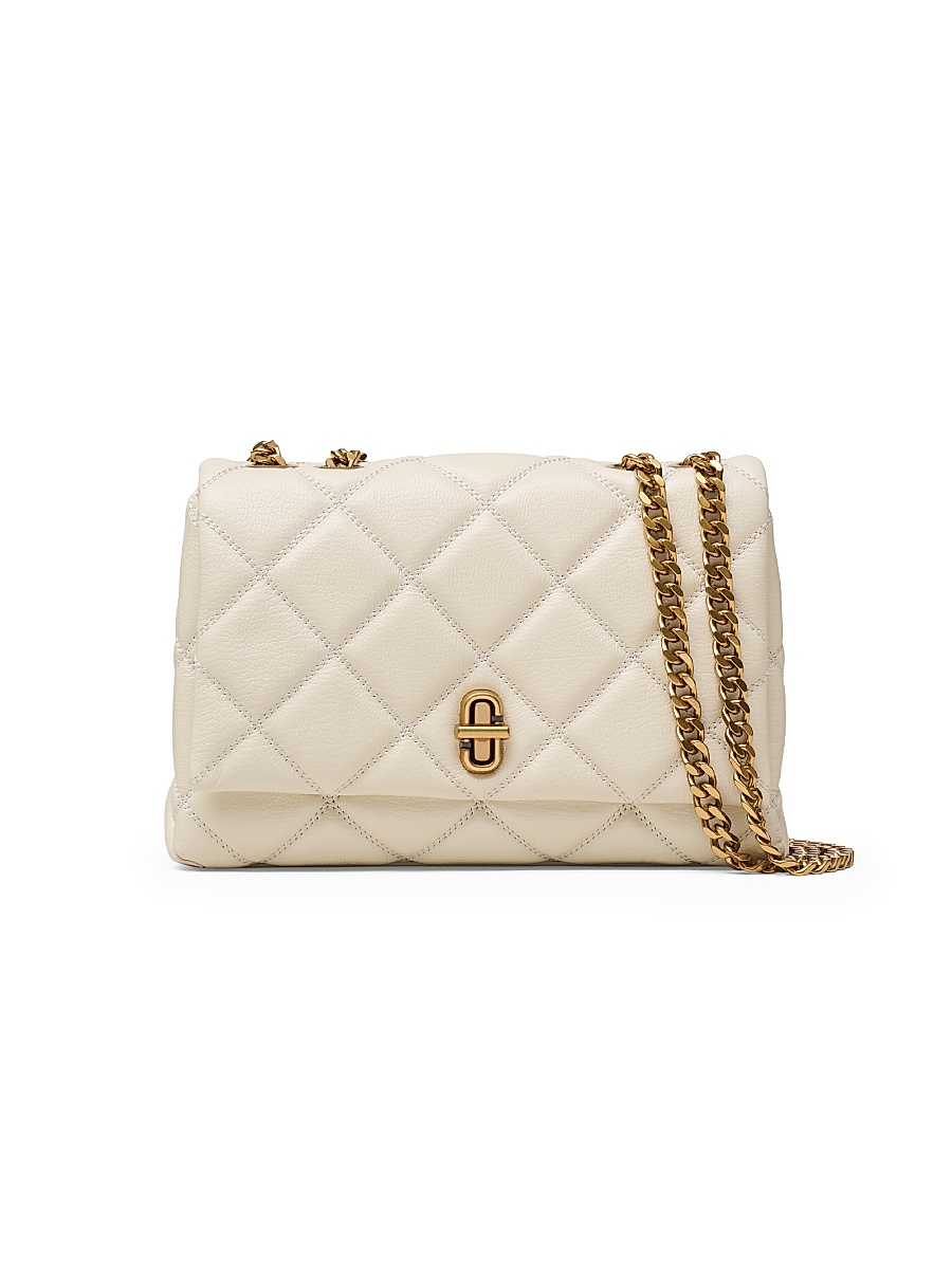Women's The Slim Dual Quilted Convertible Shoulder Bag - Cloud White