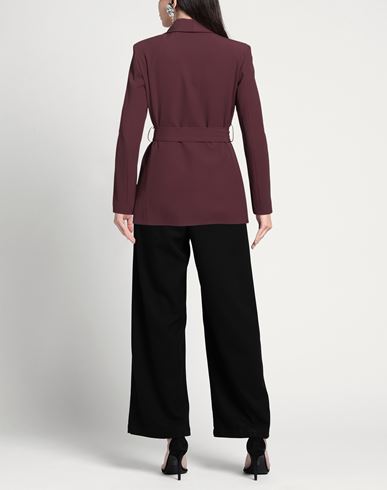 Woman Blazer Plum Size S Polyester, Elastane