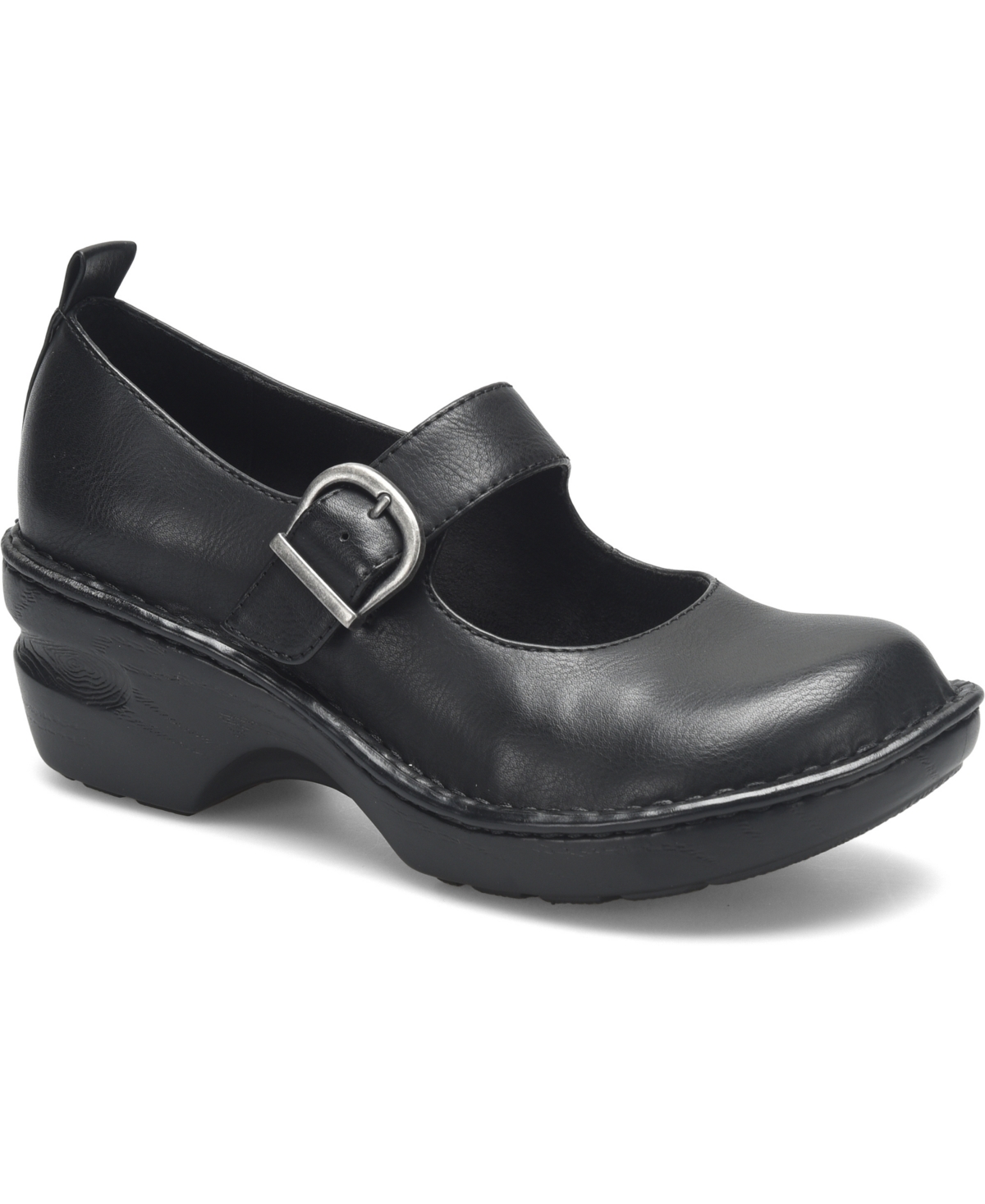 Women's Peggy Mary Jane Round Toe Clogs - Black