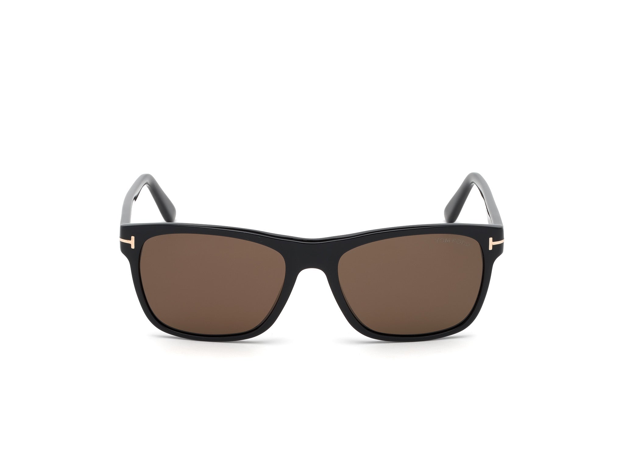 TOM FORD Man TOM FORD FT0698 GIULIO 01J Sunglasses Acetate Black Brown Geometric Norma