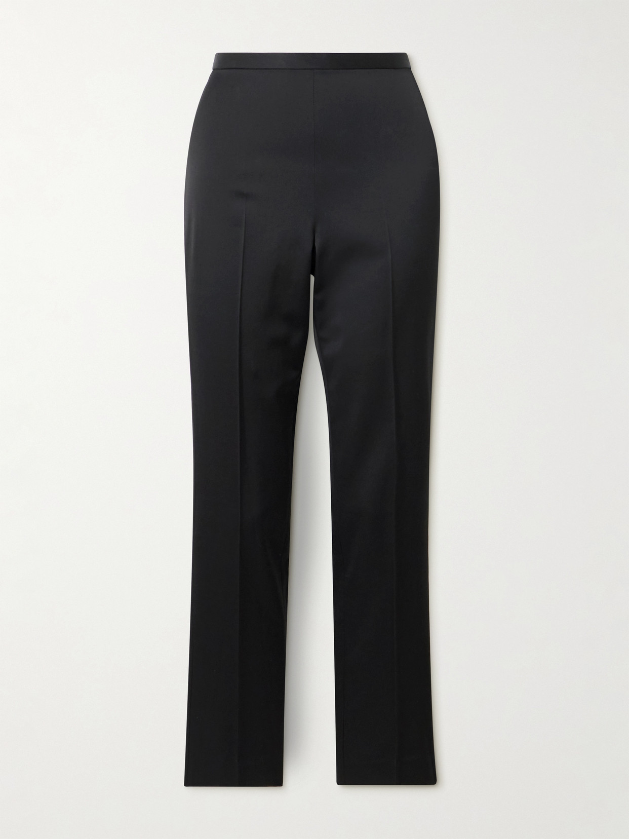 Lilian Duchesse-satin Skinny Pants - Black