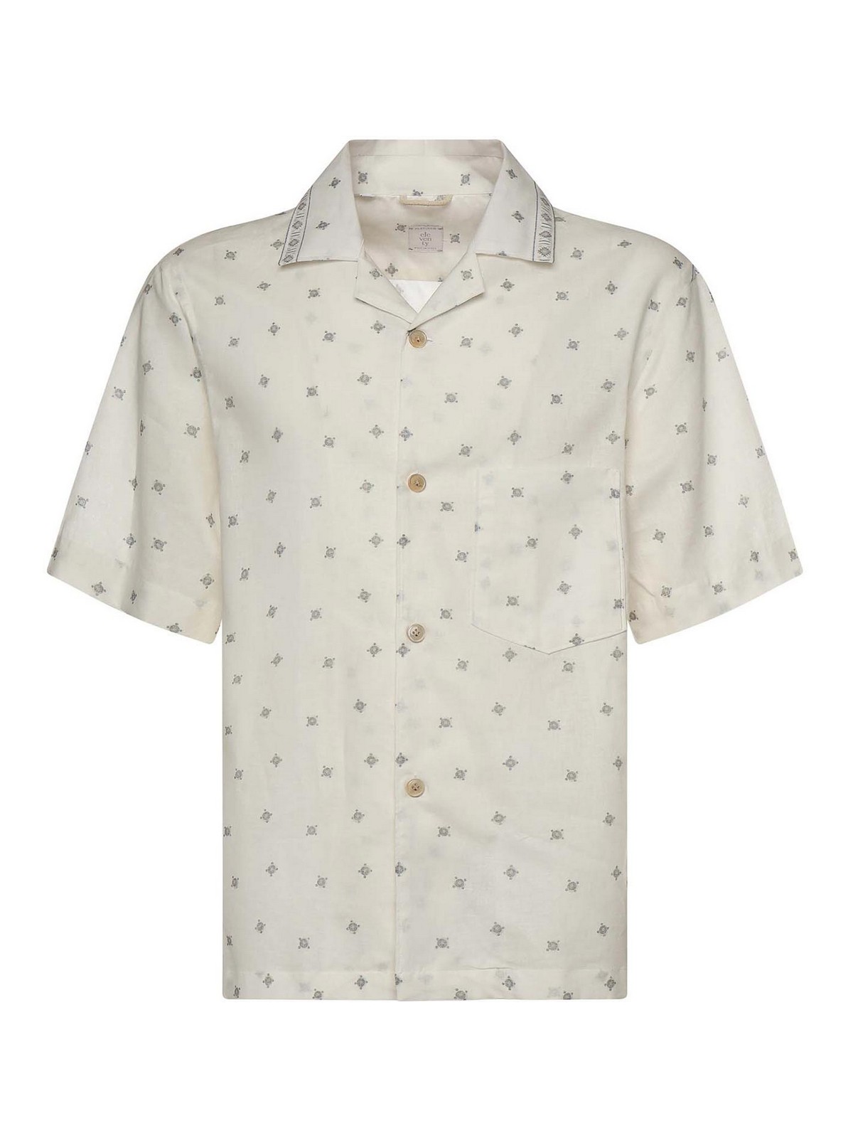 Linen And Cotton Bowling Shirt
