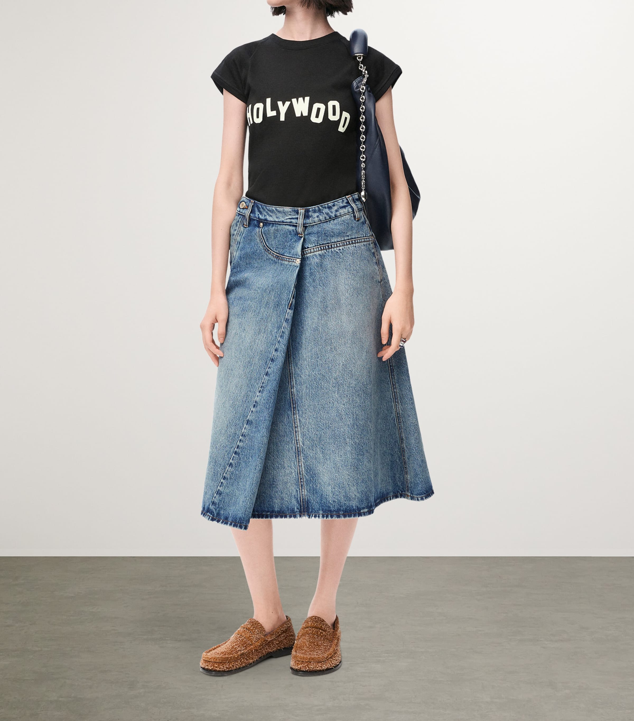 Deconstructed Denim Skirt