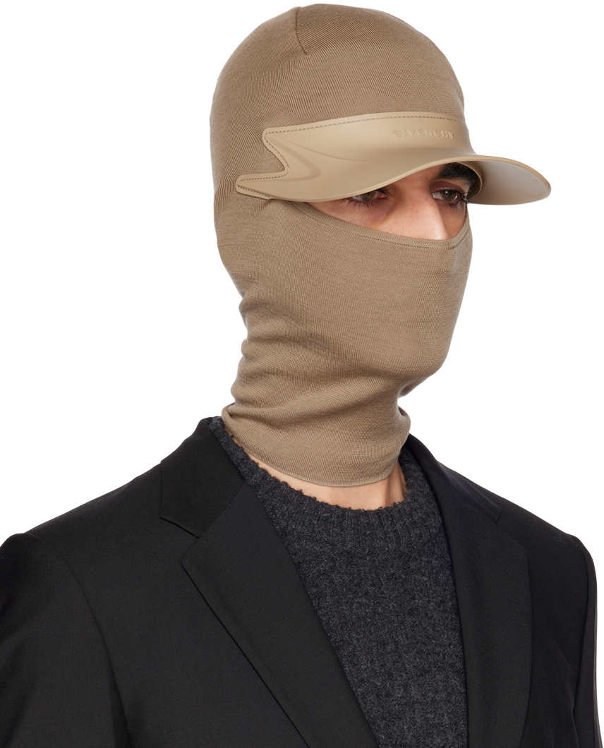 Beige Wool Balaclava
