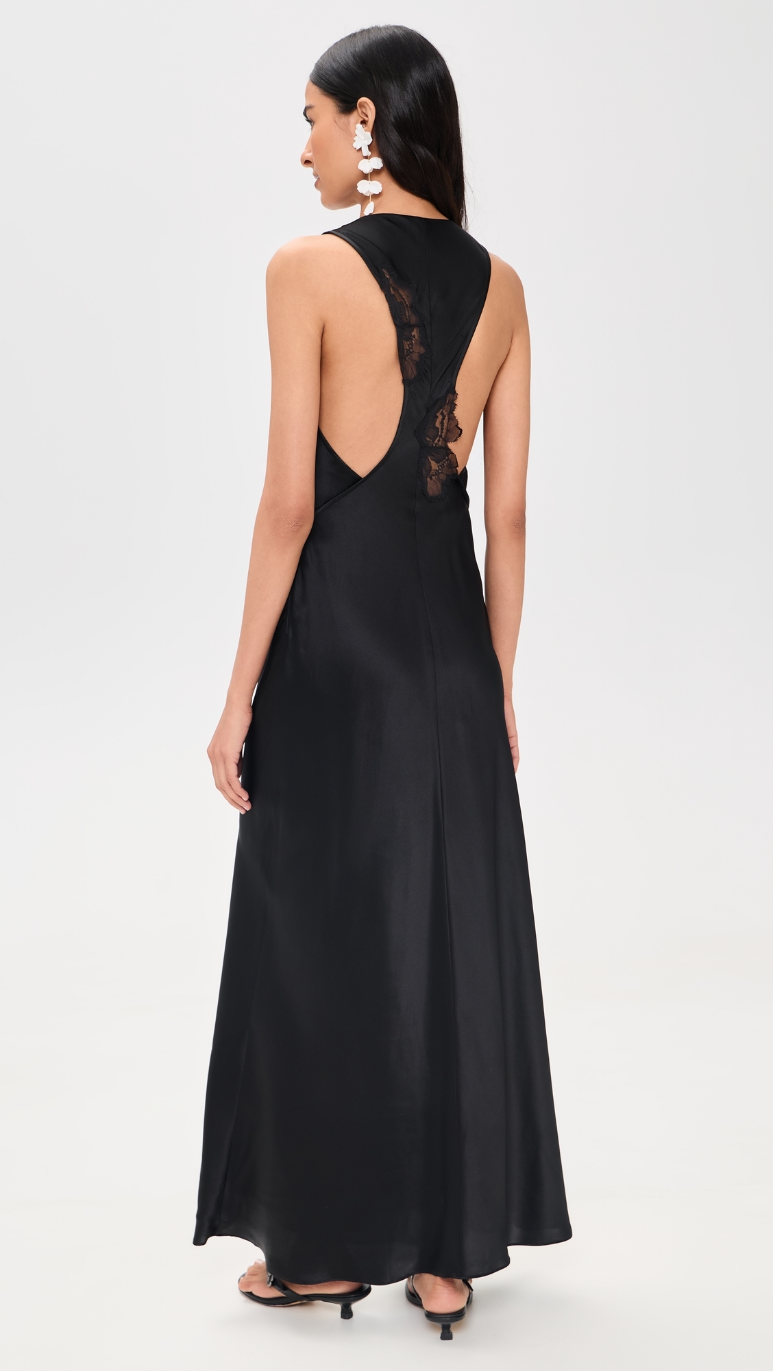 Montparnasse Silk Gown Black