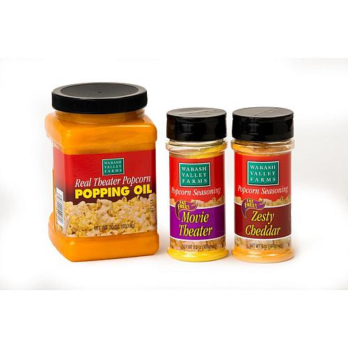 3-piece Real Theater Coconut Oil and Seasoning Set