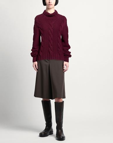 Woman Turtleneck Plum Size XL Cashmere