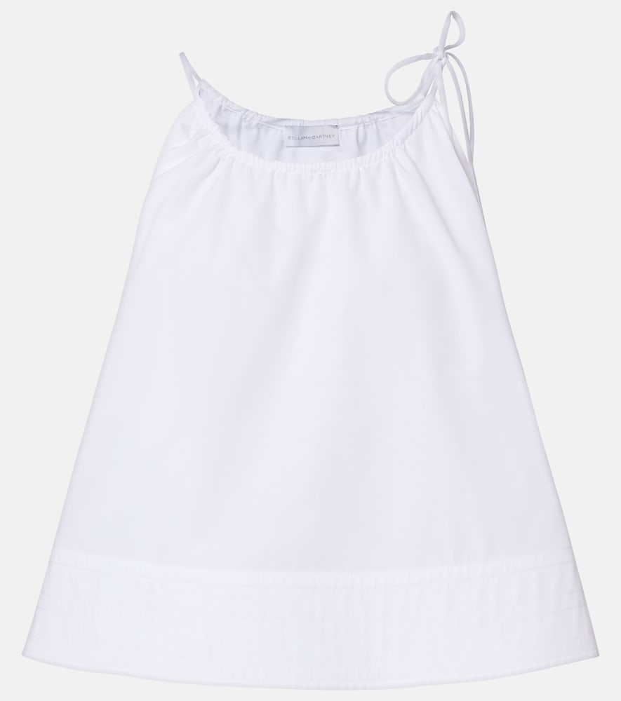 Cotton poplin tank top