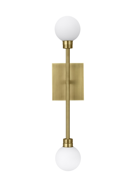 Aged Brass LED Wall Sconce from the Mara Collection