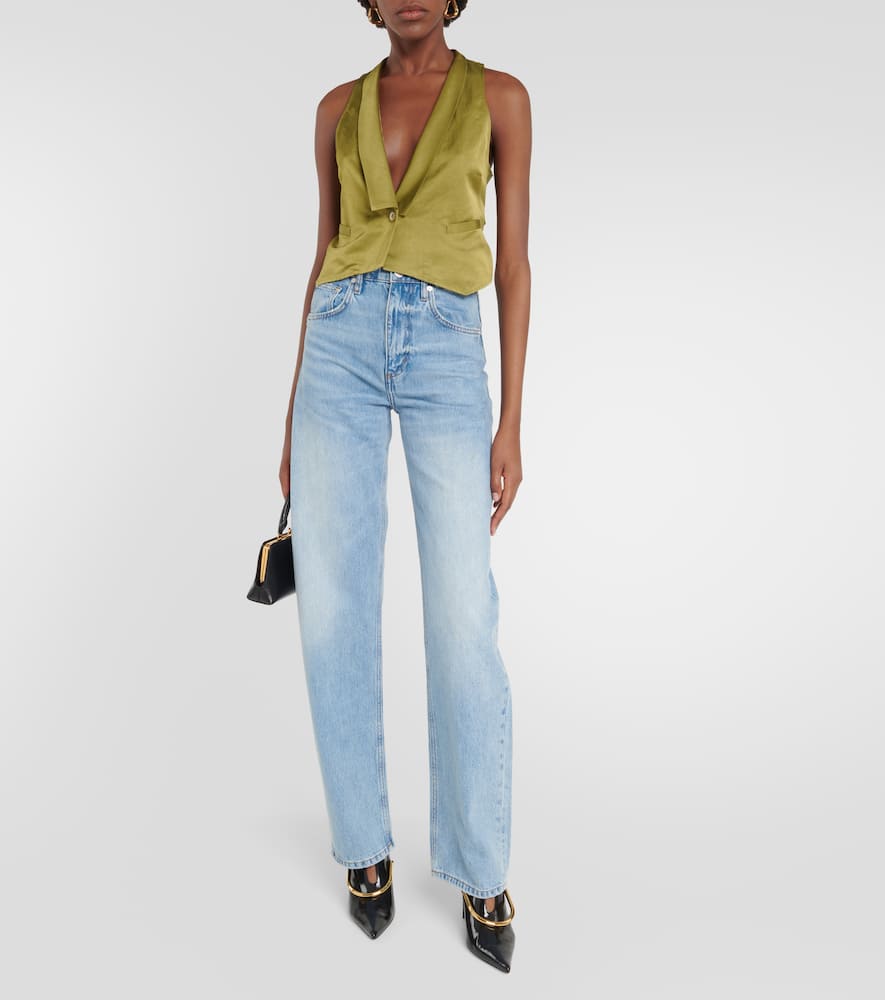 Slouchy Coolness hemp-blend vest