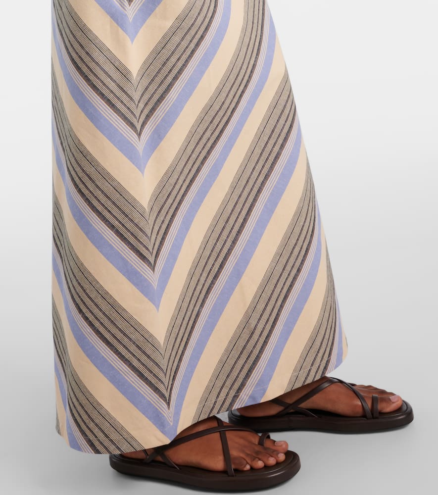 Elise cotton and linen maxi skirt