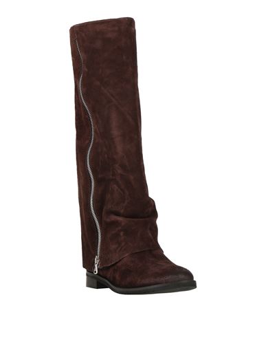 Ovyé Woman Boot Chocolate brown Size 10 Leather
