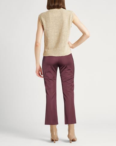 Woman Pants Burgundy Size 8 Viscose, Elastane