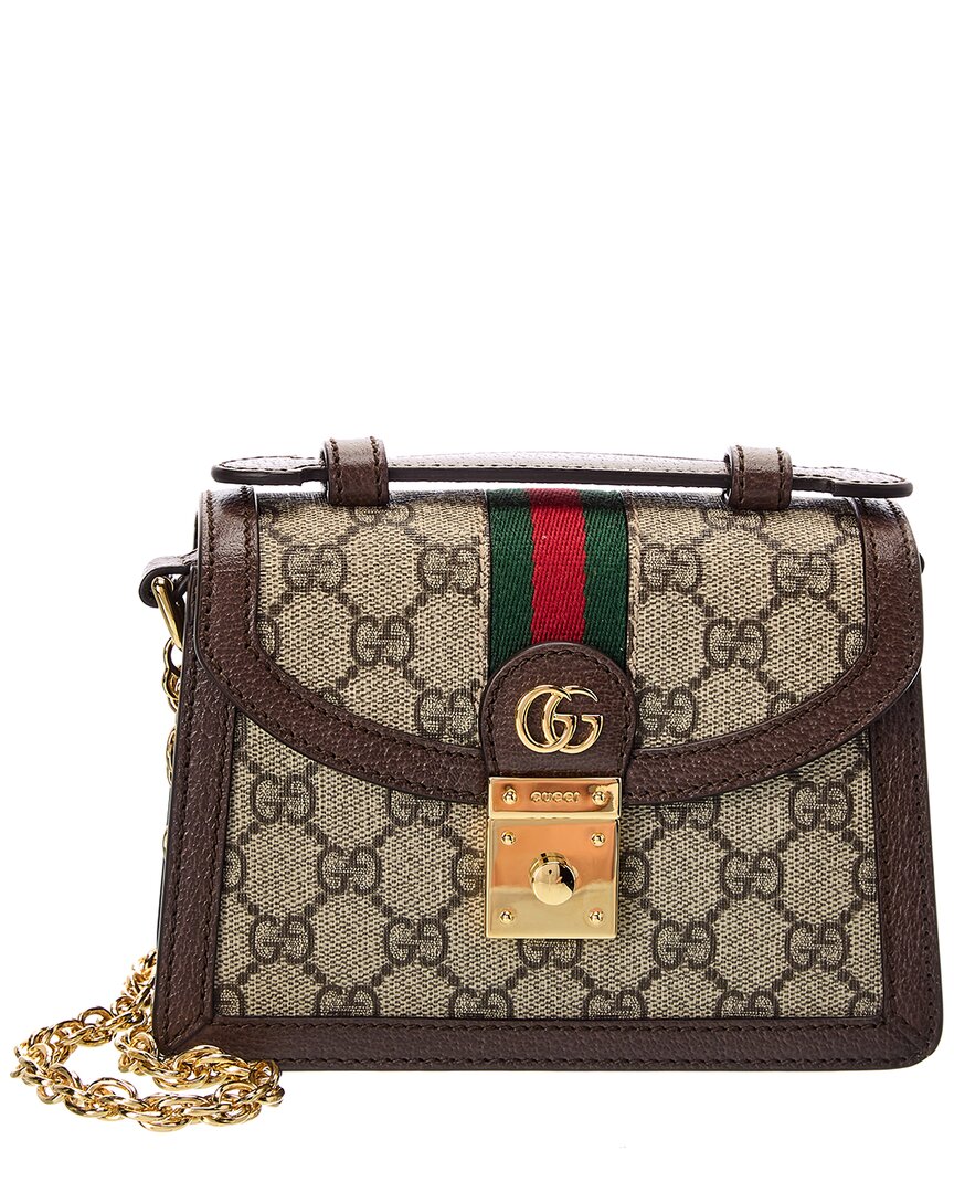 Ophidia Mini GG Supreme Canvas & Leather Shoulder Bag