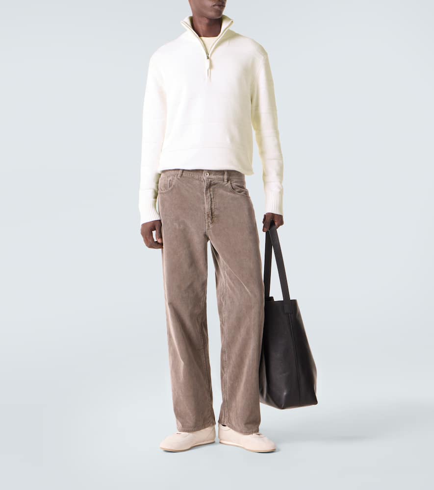 Cotton and cashmere turtleneck sweater